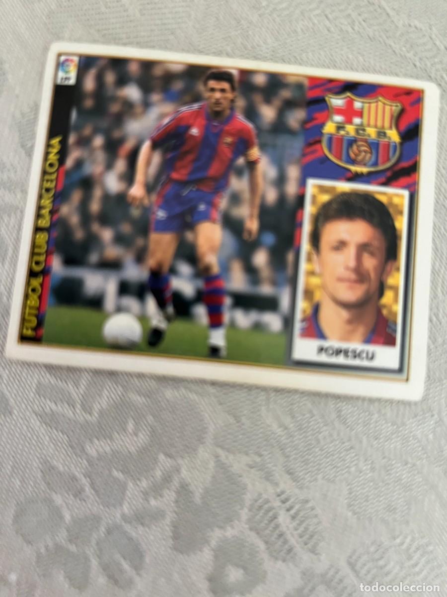 Cromos de f&uacute;tbol: POPESCU BAJA BARCELONA SIN PEGAR EDICIONES ESTE 97 98 1997 1998