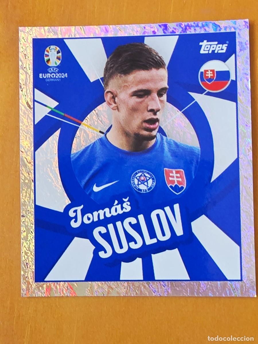 Cromos de f&uacute;tbol: SVK PTW Tom&aacute;&scaron; Suslov, Eslovaquia, Player to watch, Topps UEFA Euro 2024, Eurocopa Germany 24 sticker