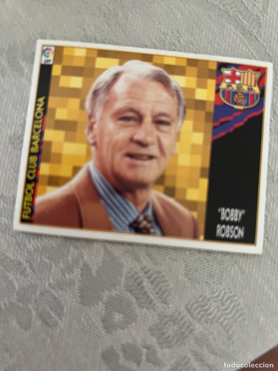 Cromos de f&uacute;tbol: BOBBY ROBSON ENTRENADOR BARCELONA BAJA SIN PEGAR EDICIONES ESTE 97 98 1997 1998
