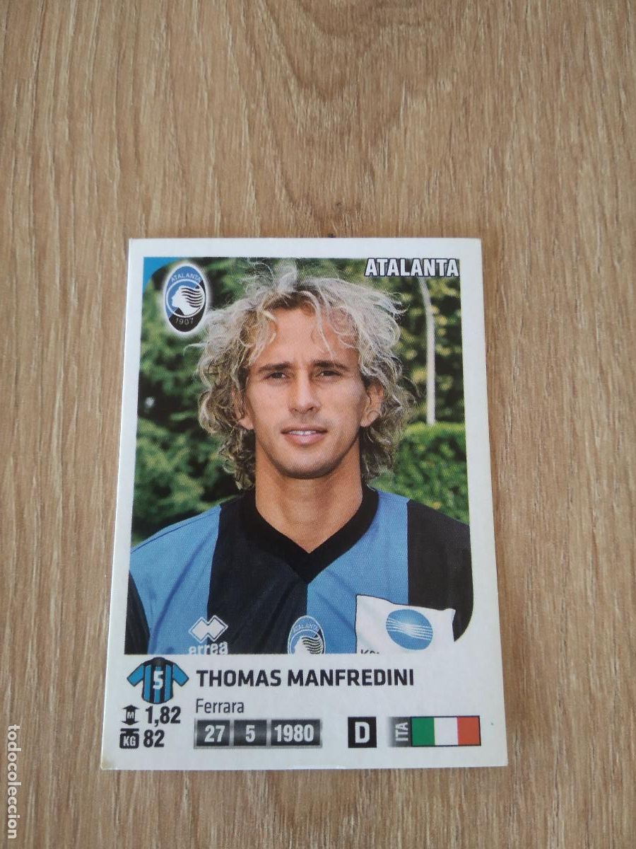 Cromos de f&uacute;tbol: 9 THOMAS MANFREDINI ATALANTA CROMO FUTBOL PANINI LIGA ITALIA 2011-2012 CALCIATORI 11-12