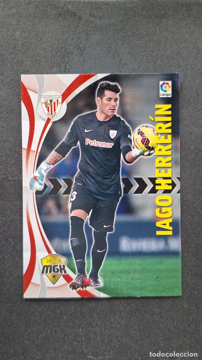 Cromos de f&uacute;tbol: L1 IAGO HERRERIN ATHLETIC CLUB DE BILBAO 4 PANINI MEGACRACKS 2015 2016 15 16