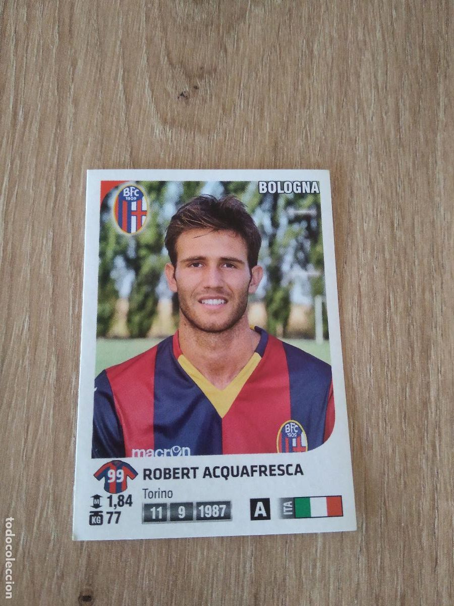 Cromos de f&uacute;tbol: 47 ROBERT ACQUAFRESCA BOLOGNA CROMO FUTBOL PANINI LIGA ITALIA 2011-2012 CALCIATORI 11-12