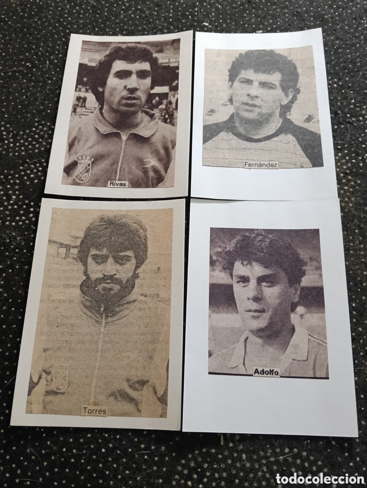 Cromos de f&uacute;tbol: Lote de 4 JEREZ DEPORTIVO - Equipos variados de Futbol selecci&oacute;n de jugadores con nombres, todos son