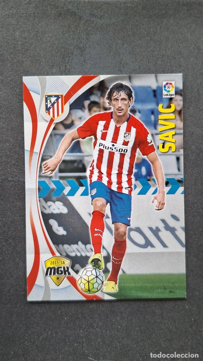Cromos de f&uacute;tbol: L1 SAVIC ATLETICO DE MADRID 34 PANINI MEGACRACKS 2015 2016 15 16
