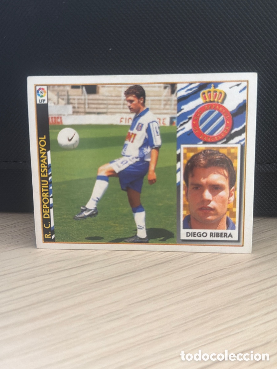Fu&szlig;ball-Sticker: LIGA 97 98 - Ediciones Este - Diego Ribera FICHAJE 14 - Espa&ntilde;ol
