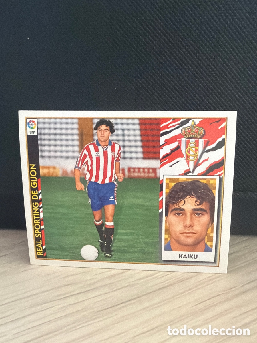 Fu&szlig;ball-Sticker: LIGA 97 98 - Ediciones Este - Kaiku FICHAJE 33 - Sporting de Gij&oacute;n