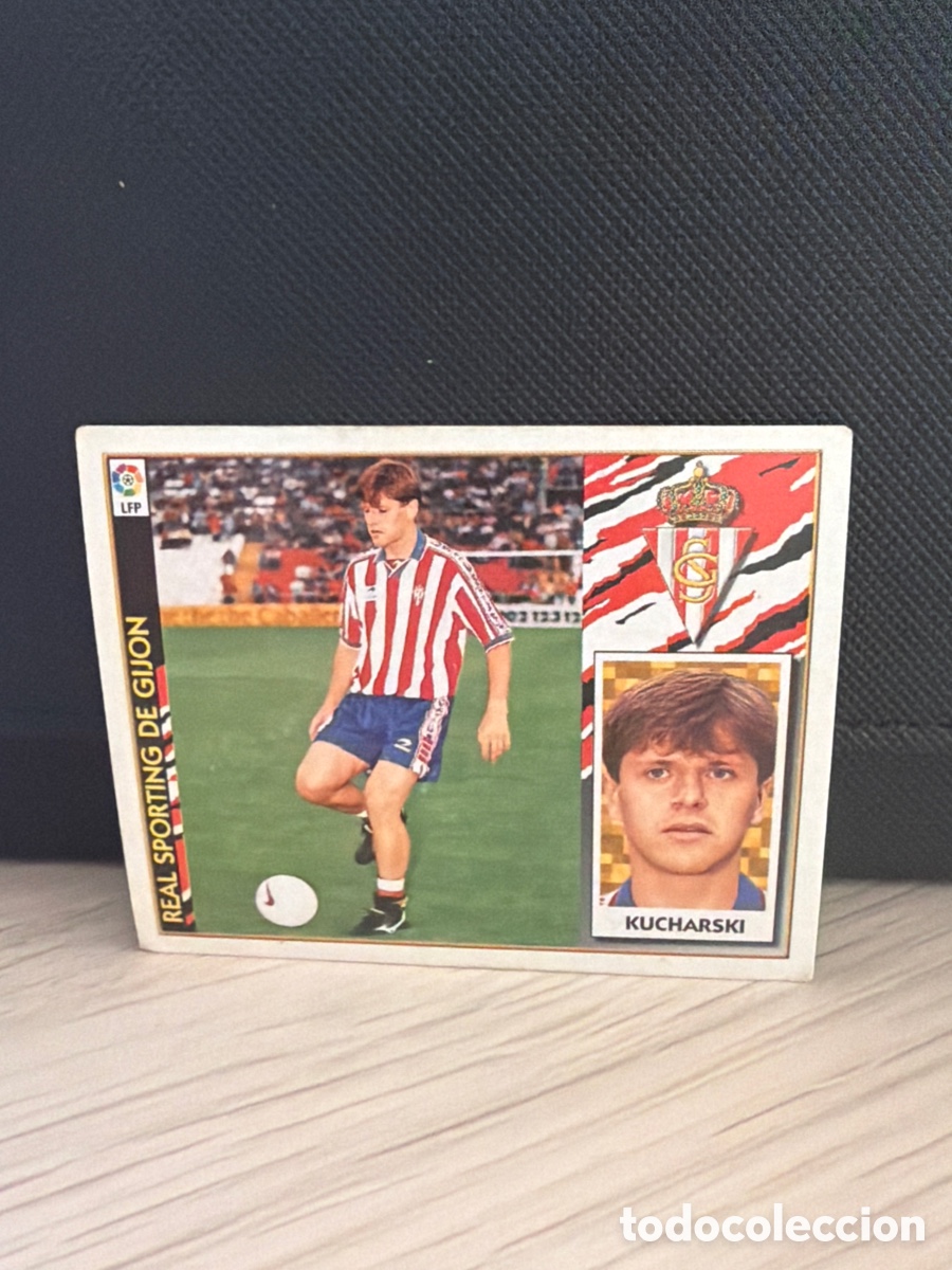 Fu&szlig;ball-Sticker: LIGA 97 98 - Ediciones Este - Kucharski COLOCA - Sporting de Gij&oacute;n