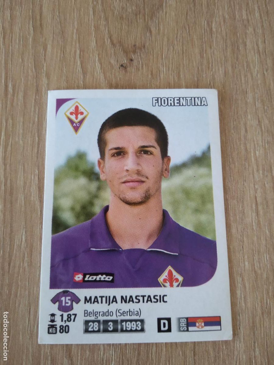 Cromos de f&uacute;tbol: 153 MATIJA NASTASIC FIORENTINA CROMO FUTBOL PANINI LIGA ITALIA 2011-2012 CALCIATORI 11-12