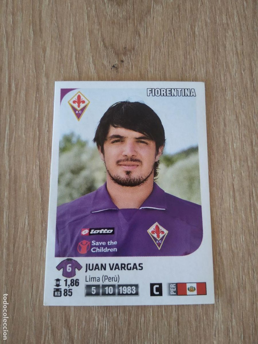 Cromos de f&uacute;tbol: 163 JUAN VARGAS FIORENTINA CROMO FUTBOL PANINI LIGA ITALIA 2011-2012 CALCIATORI 11-12
