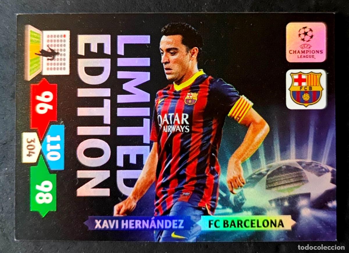 Cromos de f&uacute;tbol: Xavi Hernandez - FC Barcelona - LIMITED EDITION - Panini Adrenalyn UEFA Champions League 2013 2014