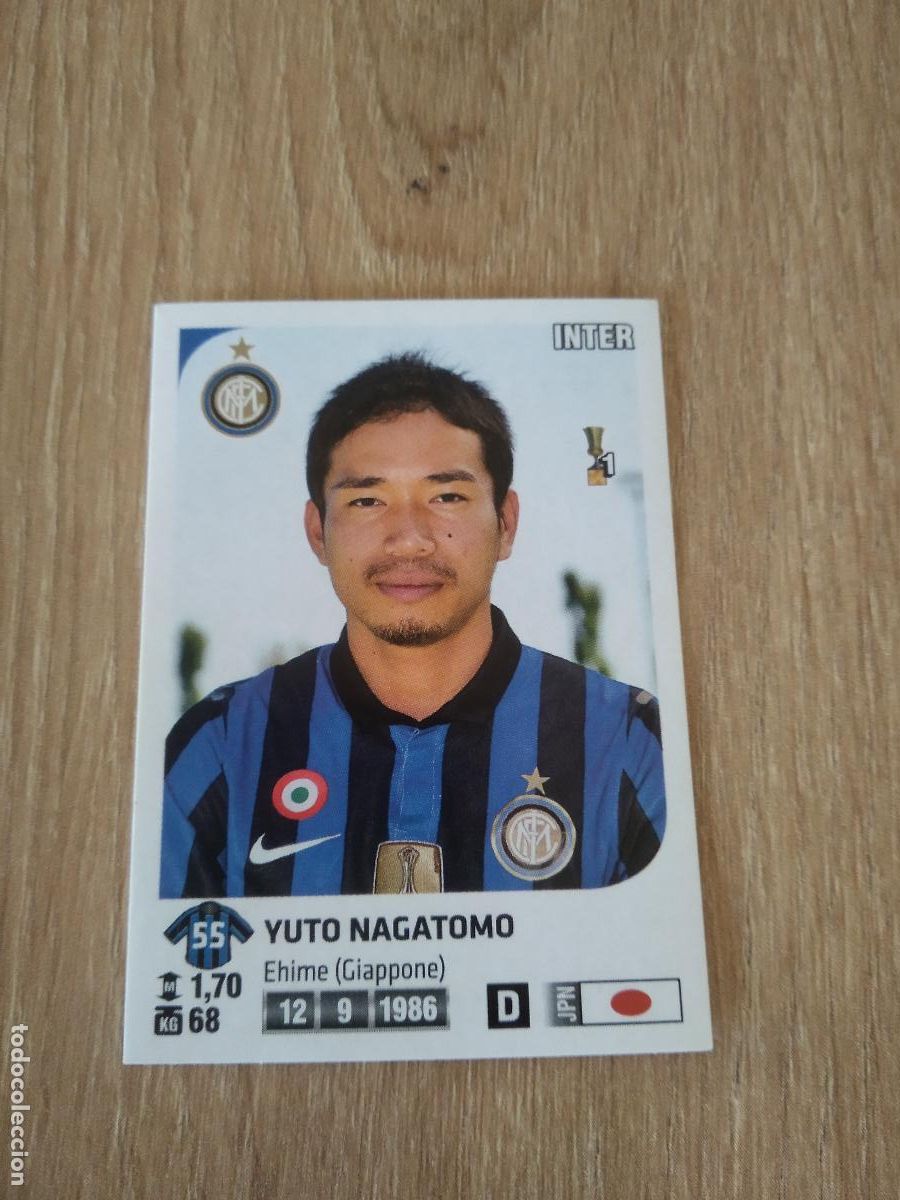 Cromos de f&uacute;tbol: 205 YUTO NAGATOMO INTER MILAN CROMO FUTBOL PANINI LIGA ITALIA 2011-2012 CALCIATORI 11-12