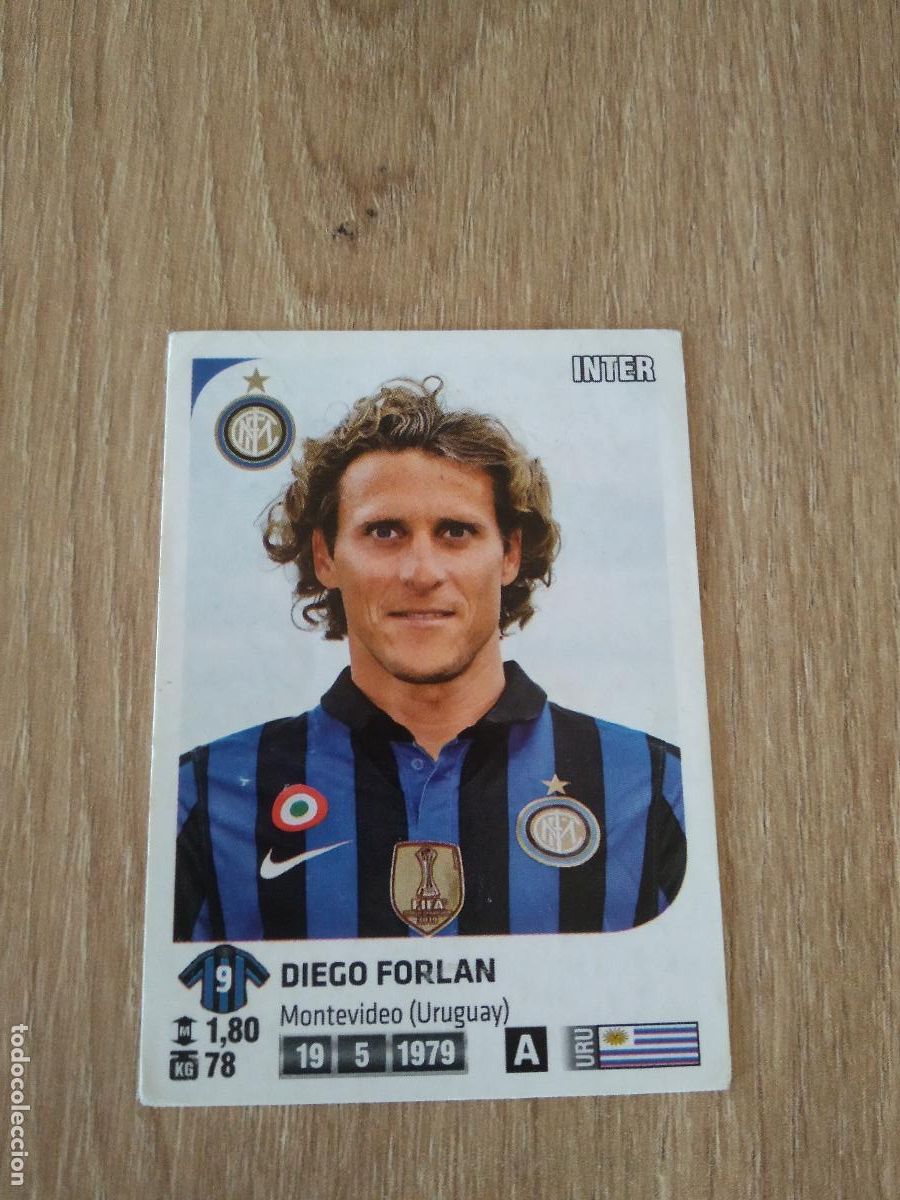 Cromos de f&uacute;tbol: 214 DIEGO FORLAN INTER MILAN CROMO FUTBOL PANINI LIGA ITALIA 2011-2012 CALCIATORI 11-12