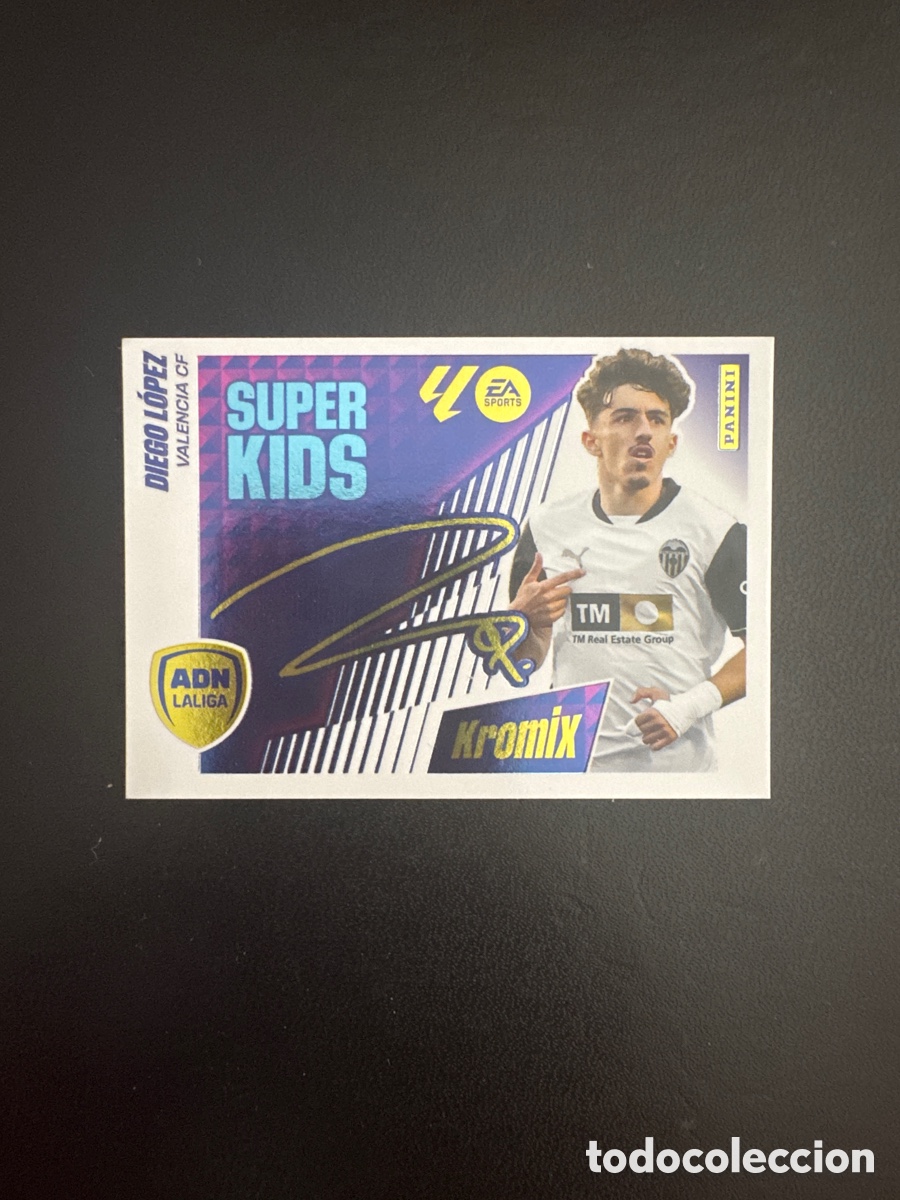 Football Stickers: DIEGO L&Oacute;PEZ SUPER KIDS KROMIX N&Uacute;MERO K7 LIGA ESTE 2025 2026