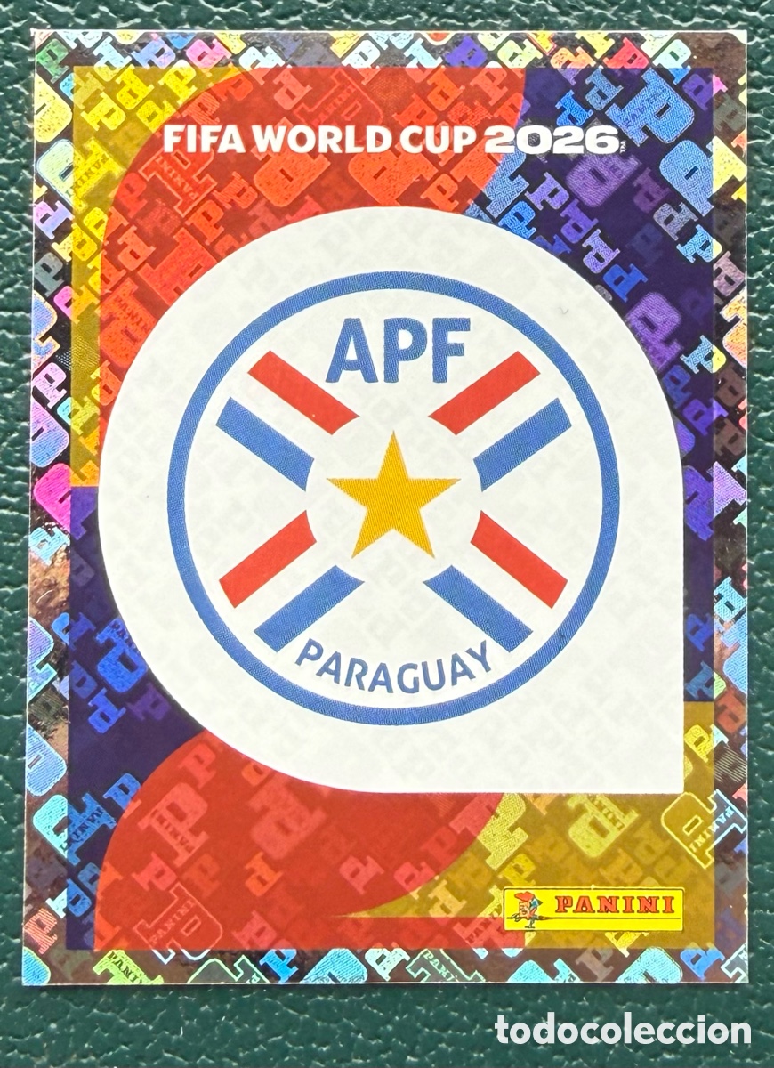 Fu&szlig;ball-Sticker: PAR 1 ESCUDO PARAGUAY CROMOS ALBUM FIFA WORLD CUP MUNDIAL 2026 PANINI