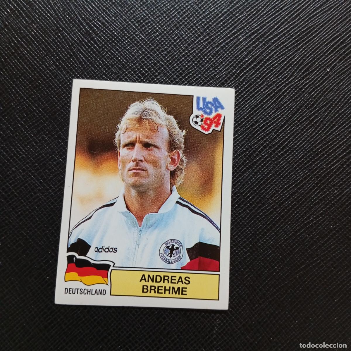 Football Stickers: 173 ANDREAS BREHME ALEMANIA PANINI MUNDIAL USA 94 CROMO FUTBOL 1994 - SIN PEGAR - A57 PG442