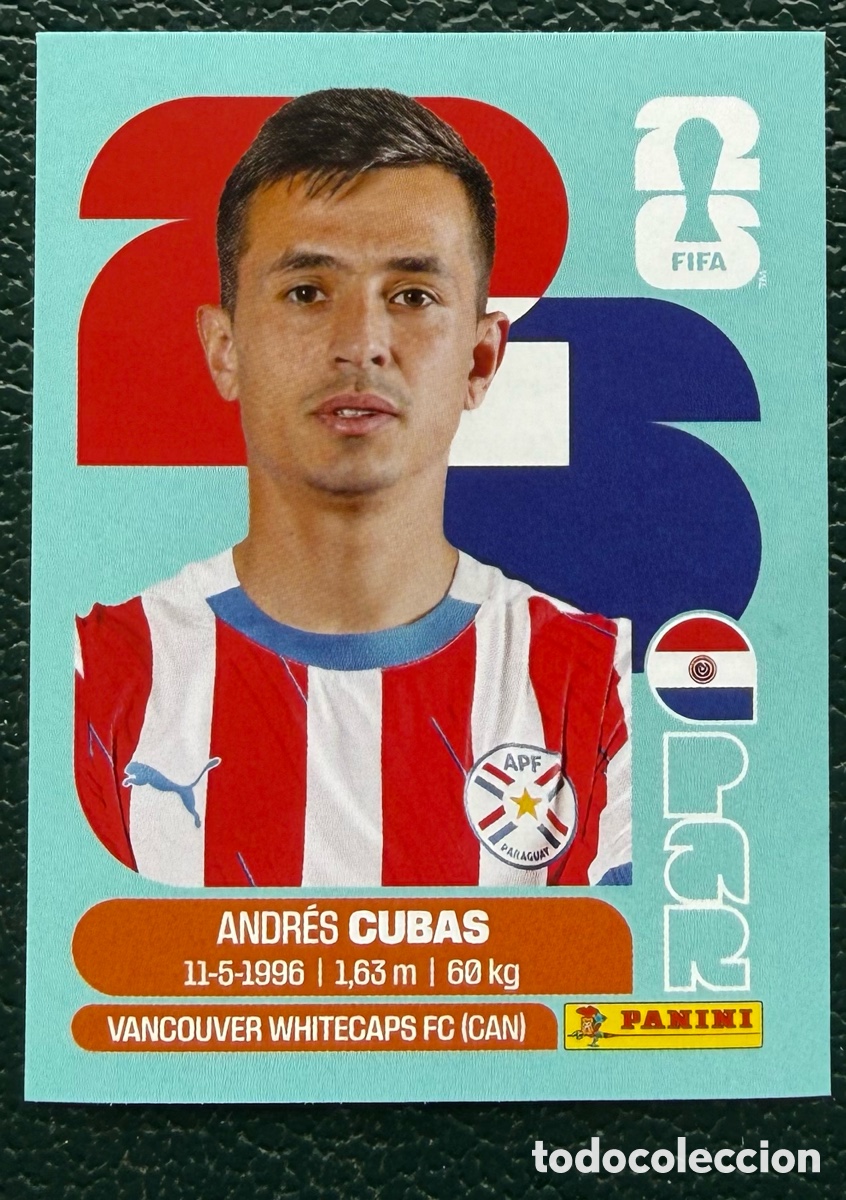 Fu&szlig;ball-Sticker: PAR 12 ANDRES CUBAS PARAGUAY CROMOS ALBUM FIFA WORLD CUP MUNDIAL 2026 PANINI
