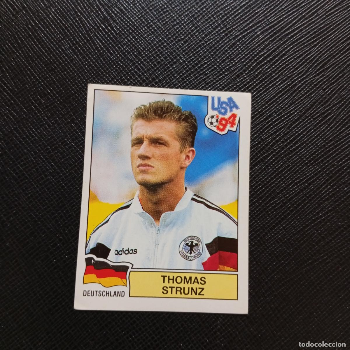 Cromos de f&uacute;tbol: 182 THOMAS STRUNZ ALEMANIA PANINI MUNDIAL USA 94 CROMO FUTBOL 1994 - SIN PEGAR - A57 PG487 B