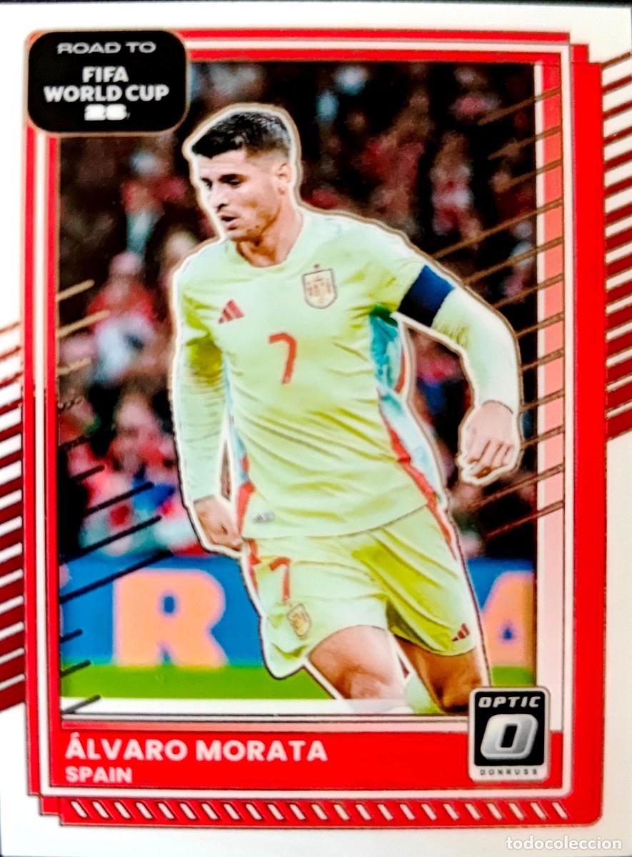 Cromos de f&uacute;tbol: 18 Alvaro Morata - Espa&ntilde;a - OPTIC VERSION - PANINI Donruss Road to FIFA World Cup 2025 2026 25 26