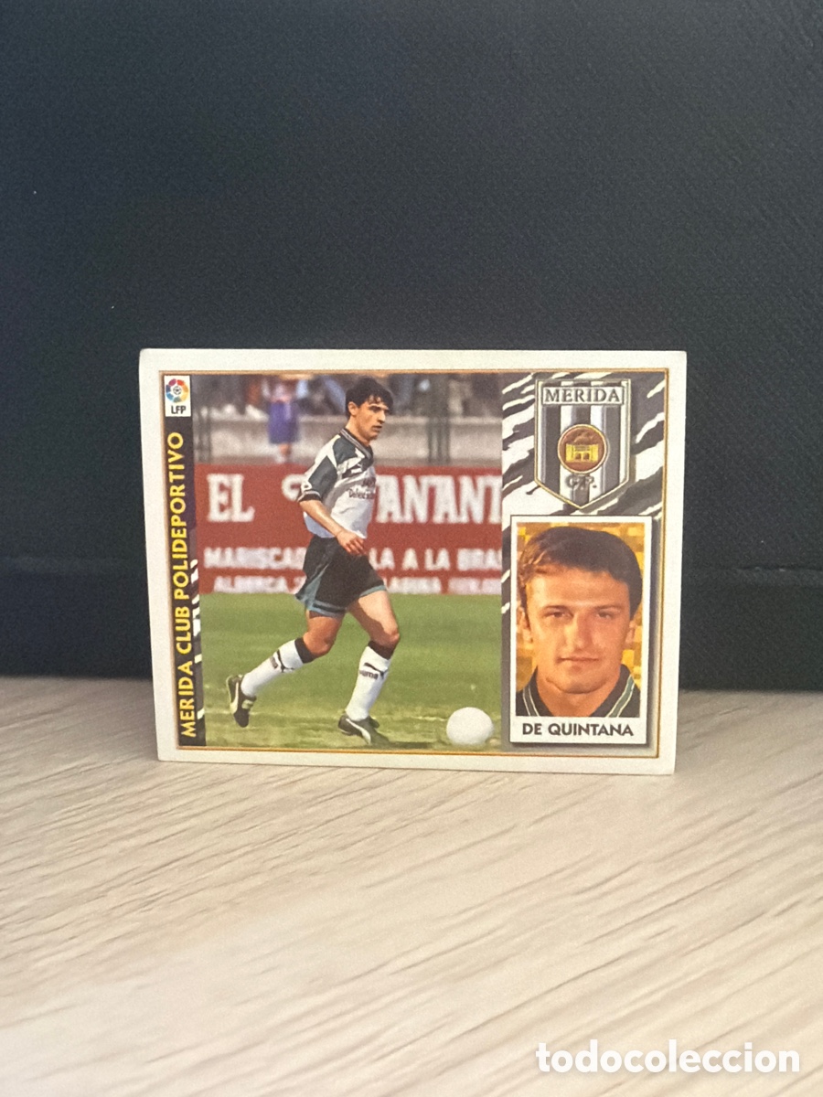 Cromos de f&uacute;tbol: LIGA 97 98 - Ediciones Este - De Quintana COLOCA - Merida