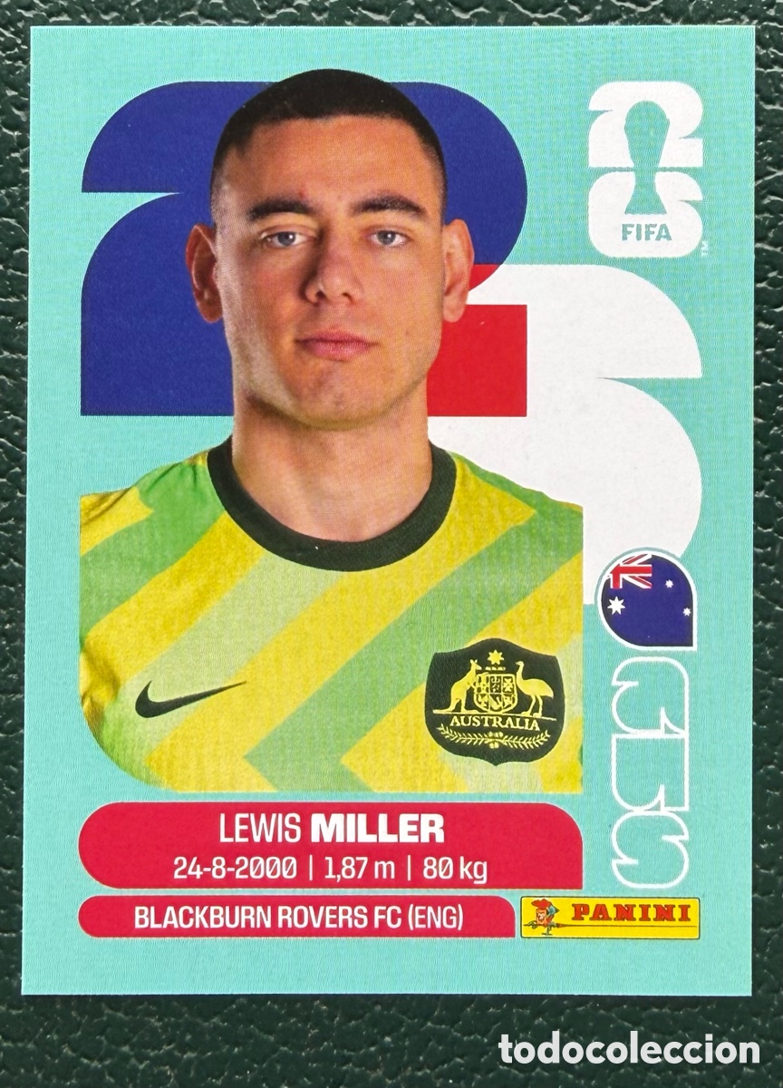 Cromos de Futebol: AUS 9 LEWIS MILLER AUSTRALIA CROMOS ALBUM FIFA WORLD CUP MUNDIAL 2026 PANINI
