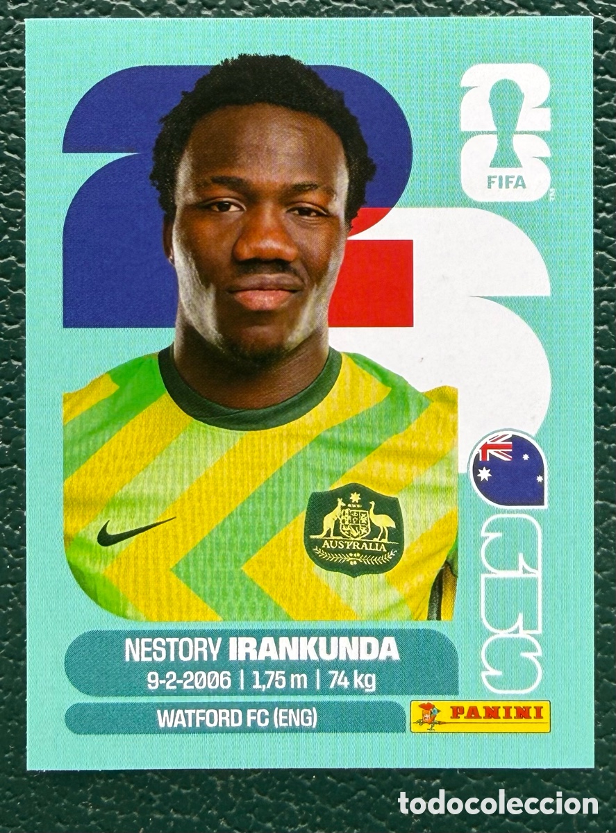 Cromos de Futebol: AUS 19 NESTORY IRANKUNDA AUSTRALIA CROMOS ALBUM FIFA WORLD CUP MUNDIAL 2026 PANINI