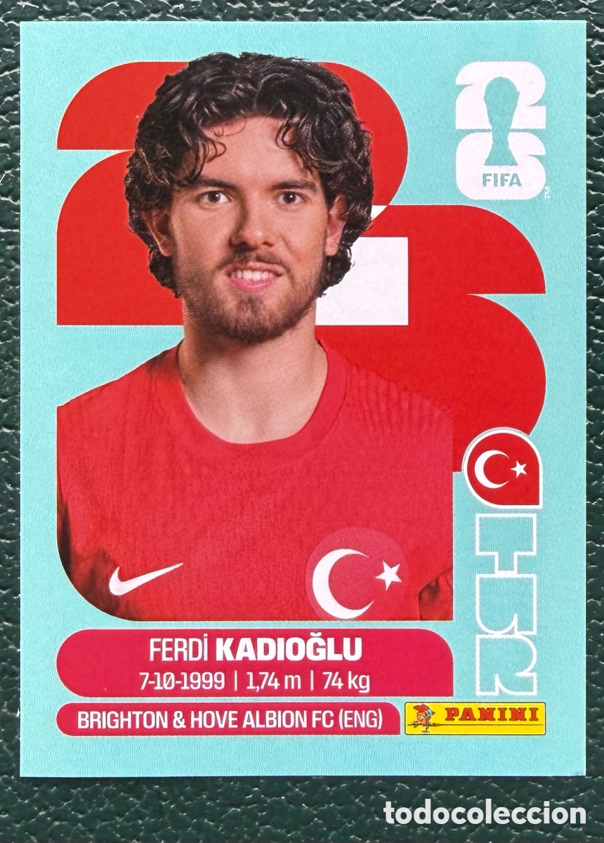 Cromos de Futebol: TUR 8 FERDI KADIOGLU TURQUIA CROMOS ALBUM FIFA WORLD CUP MUNDIAL 2026 PANINI