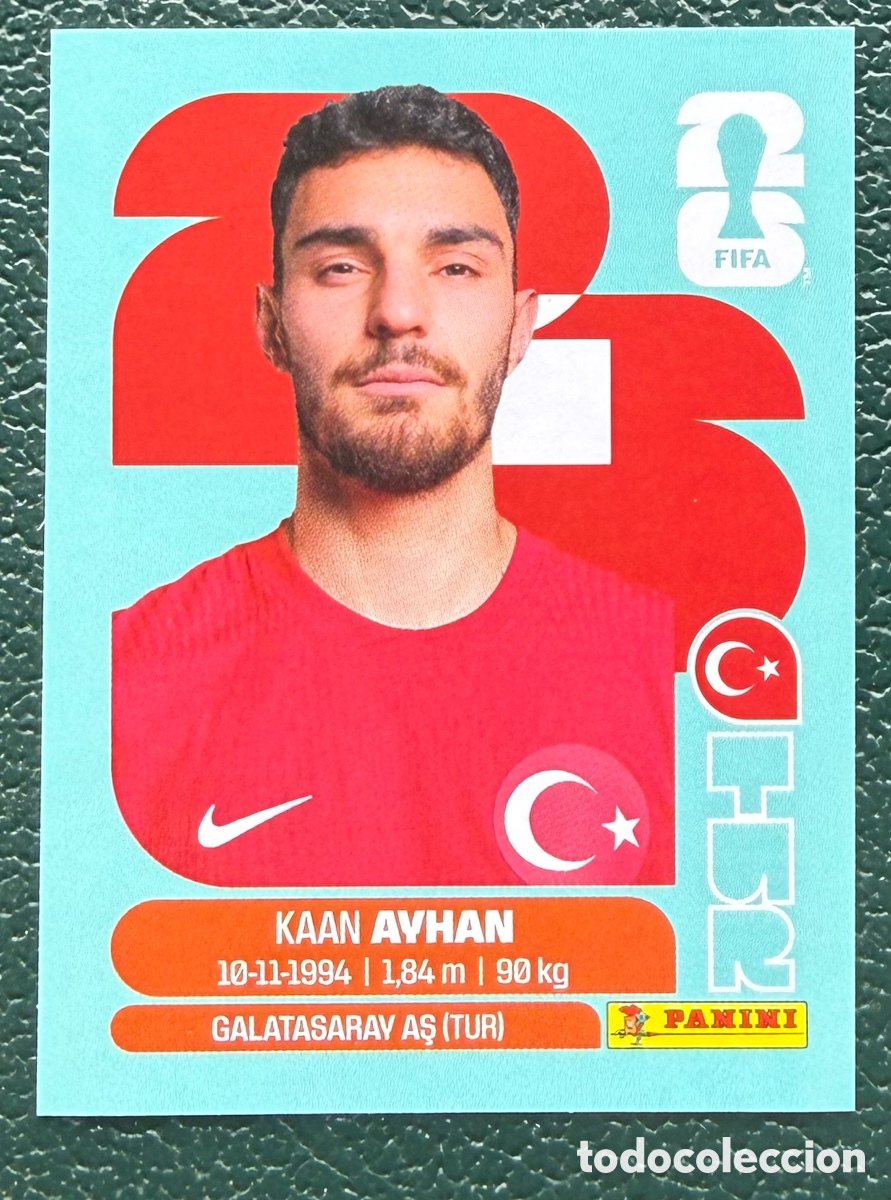 Cromos de Futebol: TUR 9 KAAN AYHAN TURQUIA CROMOS ALBUM FIFA WORLD CUP MUNDIAL 2026 PANINI