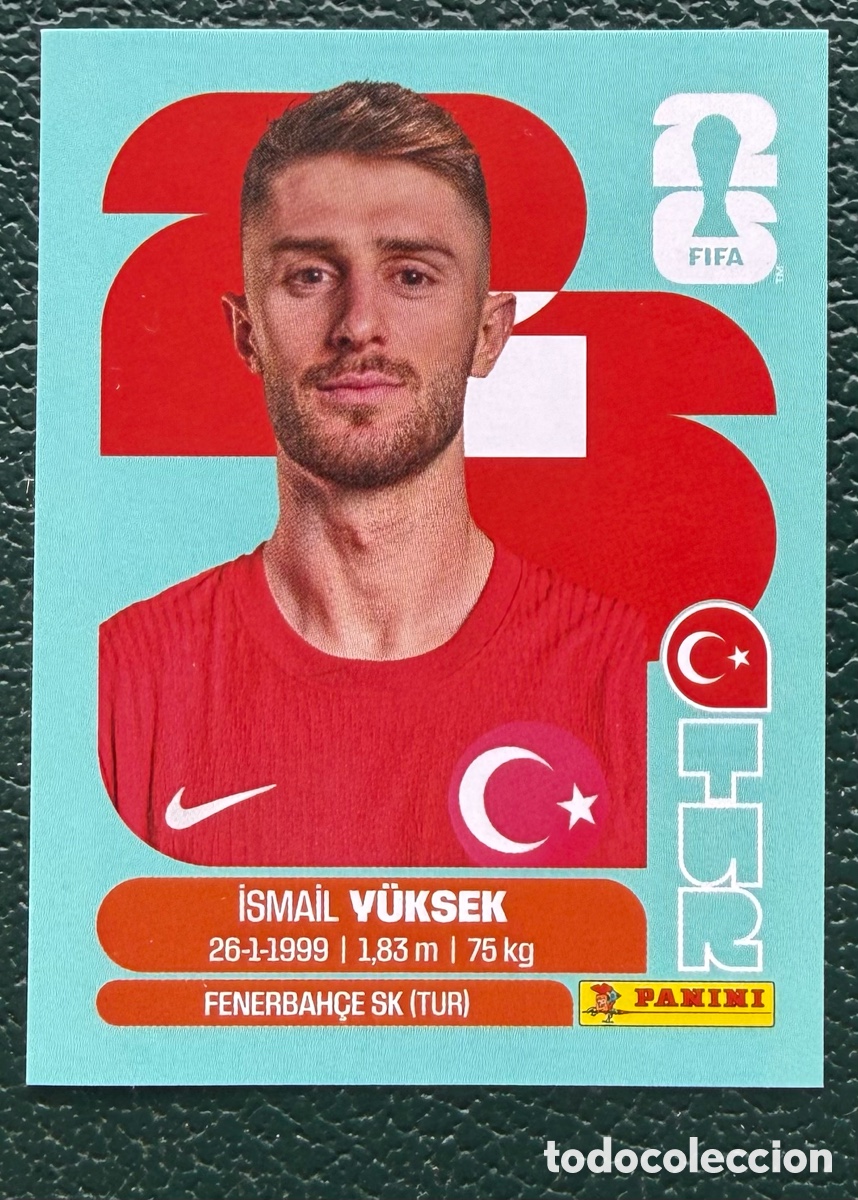 Cromos de Futebol: TUR 10 ISMAIL YUKSEK TURQUIA CROMOS ALBUM FIFA WORLD CUP MUNDIAL 2026 PANINI