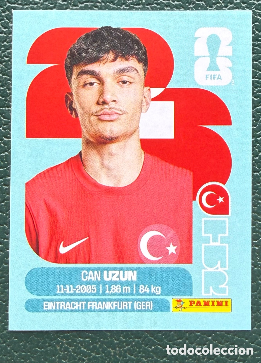 Cromos de Futebol: TUR 17 CAN UZUN TURQUIA CROMOS ALBUM FIFA WORLD CUP MUNDIAL 2026 PANINI