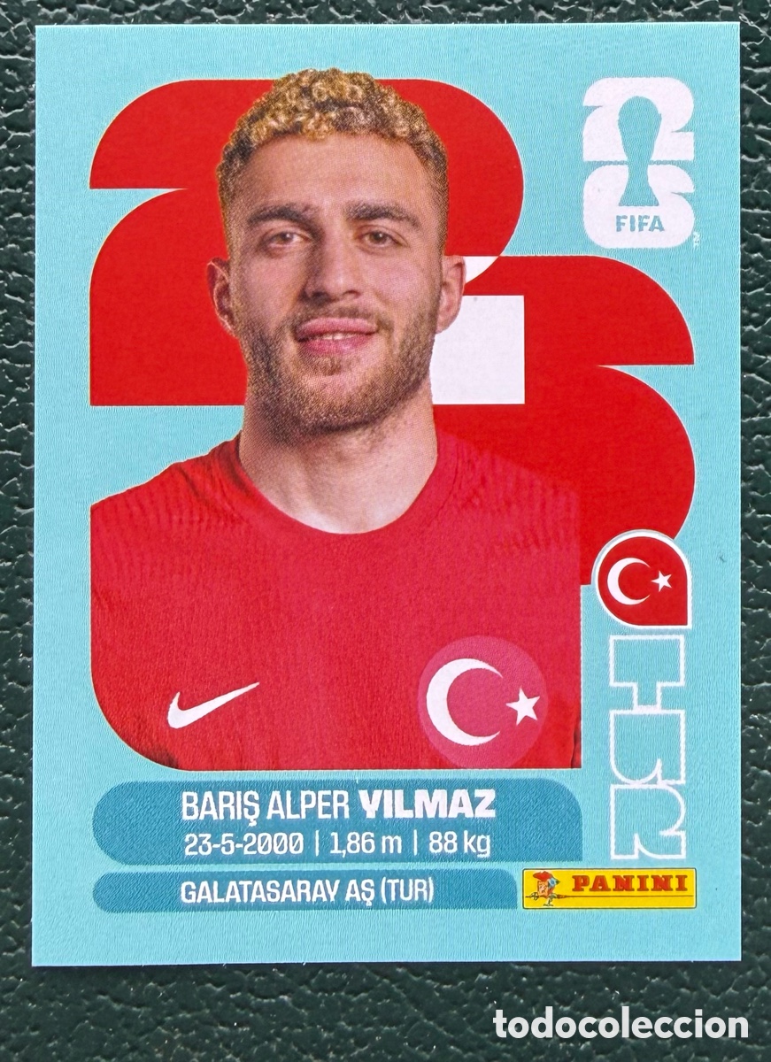 Fu&szlig;ball-Sticker: TUR 18 BARIS ALPER YILMAZ TURQUIA CROMOS ALBUM FIFA WORLD CUP MUNDIAL 2026 PANINI