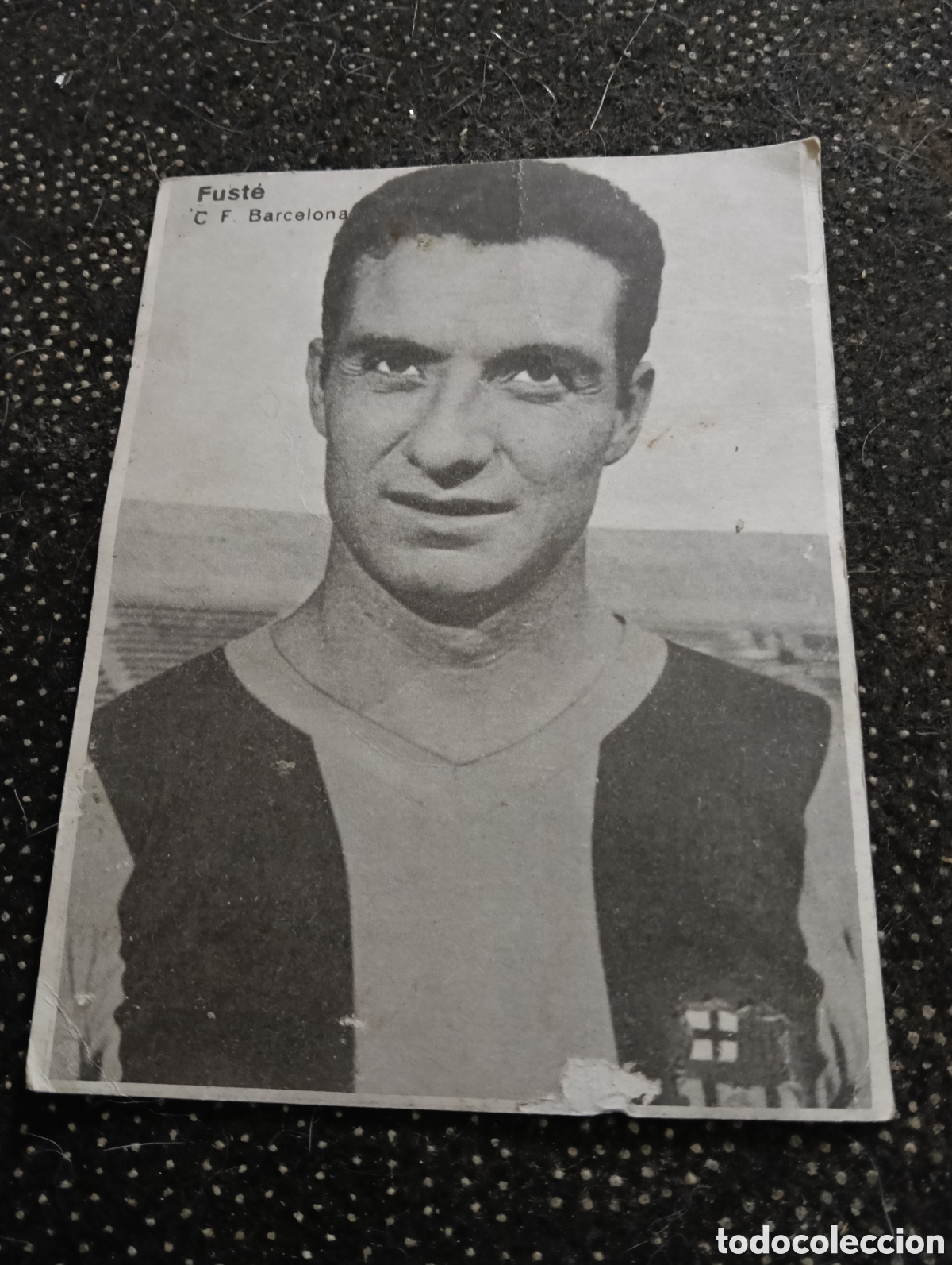 Cromos de f&uacute;tbol: Cromo de Dos caras, en una Vidal del F.C. Barcelona y por la otra Jos&eacute; Mar&iacute;a Fuste de F.C. B c 93