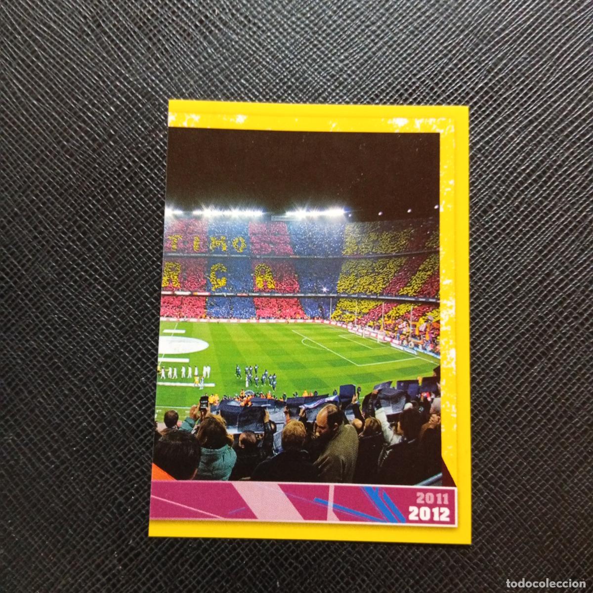 Cromos de f&uacute;tbol: 3 CAMP NOU BARCELONA PANINI COLECCION OFICIAL 2011 2012 CROMO 11 12 - SIN PEGAR - A48 PG18