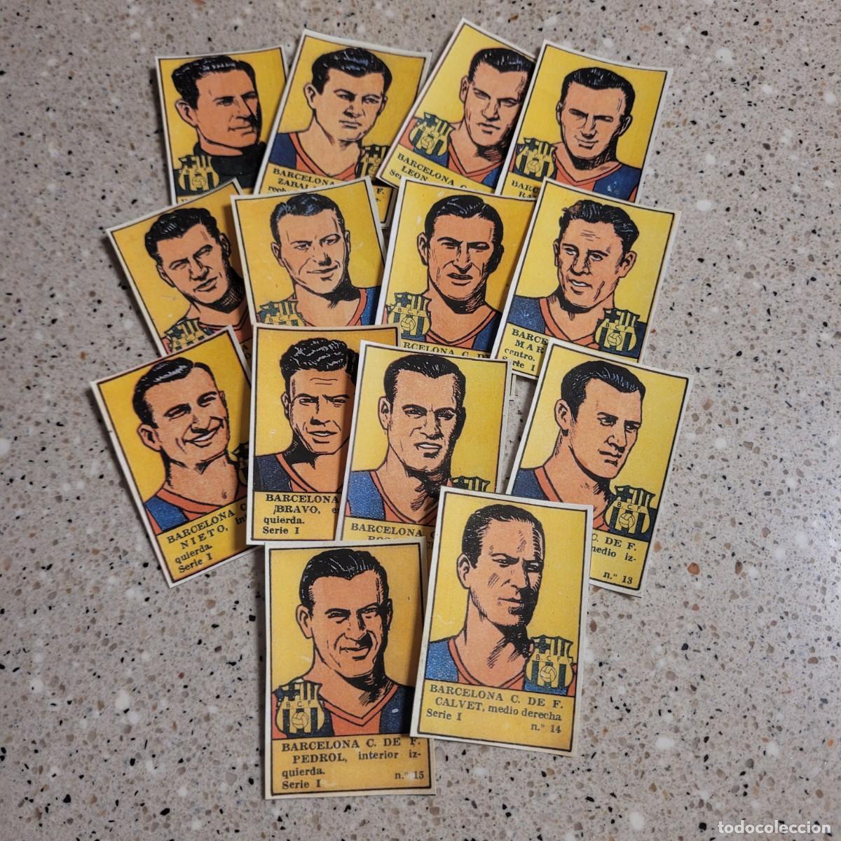 Cromos de f&uacute;tbol: BARCELONA EQUIPO COMPLETO ED, VALENCIANA 1941 LEER COMENTARIOS