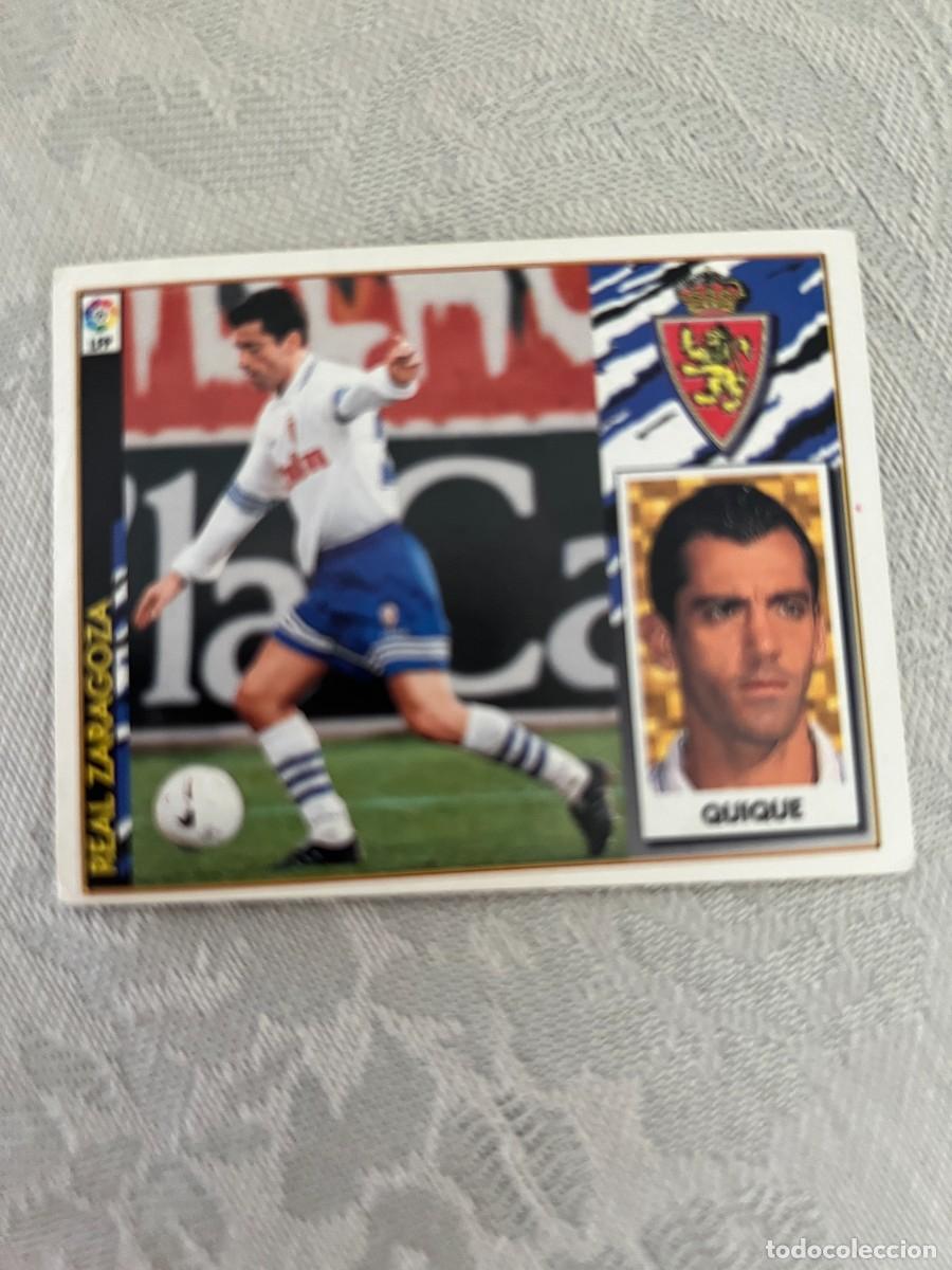Cromos de f&uacute;tbol: QUIQUE REAL ZARAGOZA BAJA SIN PEGAR EDICIONES ESTE 97 98 1997 1998