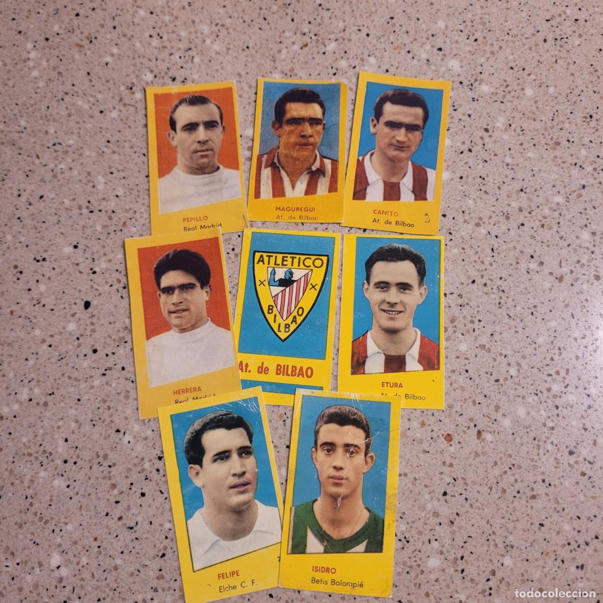 Figurine di Calcio: LOTE 8 CROMOS DE LA COLECCION CAMPEONES 1961. LEER COMENTARIOS