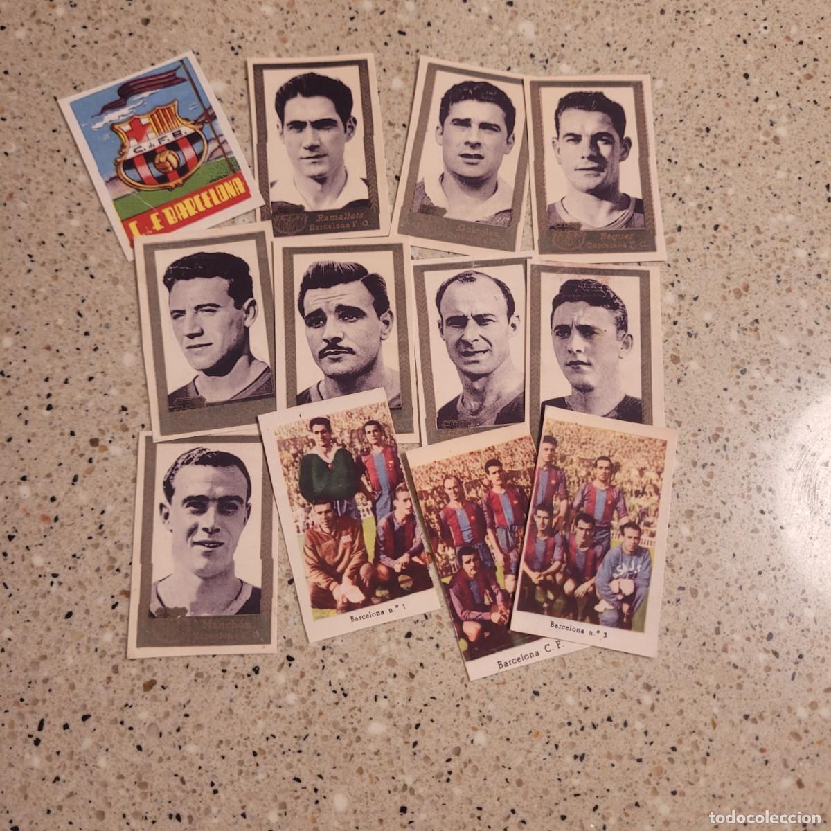 Cartes &agrave; collectionner de Football: LOTE 12 CROMOS DEL BARCELONA DE CAMPEONATOS DE FUTBOL 1955 DE RUIZ ROMERO. LEER COMENTARIOS