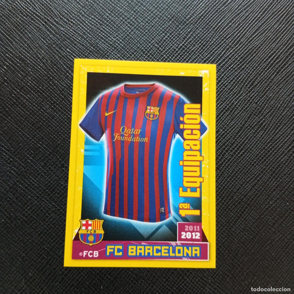 Cromos de f&uacute;tbol: 5 CAMISETA BARCELONA PANINI COLECCION OFICIAL 2011 2012 CROMO 11 12 - SIN PEGAR - A155 PG2