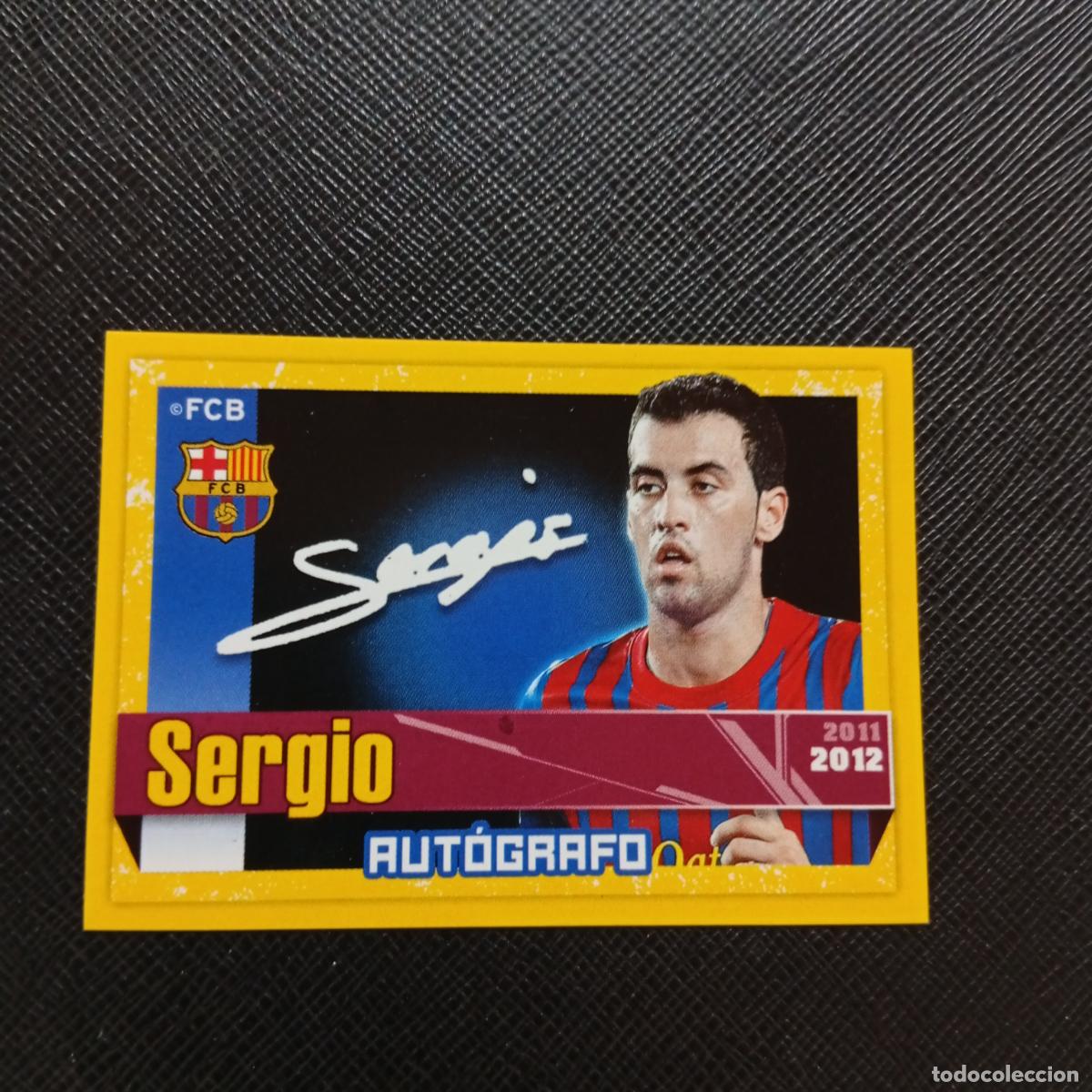 Cromos de f&uacute;tbol: 79 SERGIO BUSQUETS BARCELONA PANINI COLECCION OFICIAL 2011 2012 CROMO 11 12 - SIN PEGAR - A155 PG3