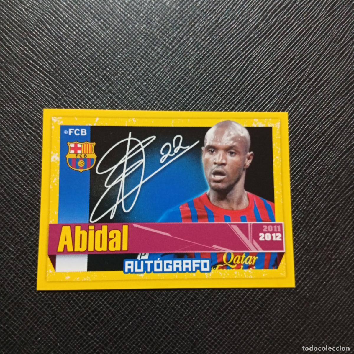 Fu&szlig;ball-Sticker: 61 ABIDAL BARCELONA PANINI COLECCION OFICIAL 2011 2012 CROMO 11 12 - SIN PEGAR - A155 PG4
