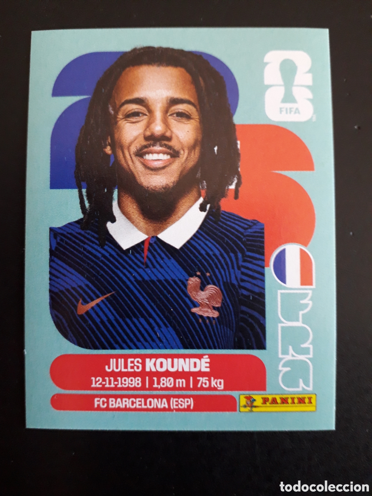 Figurine di Calcio: KOUND&Eacute; FRANCIA FRA 5 MUNDIAL F&Uacute;TBOL 2026 FIFA WORLD CUP PANINI SIN PEGAR PEDIDO M&Iacute;NIMO 3&euro;