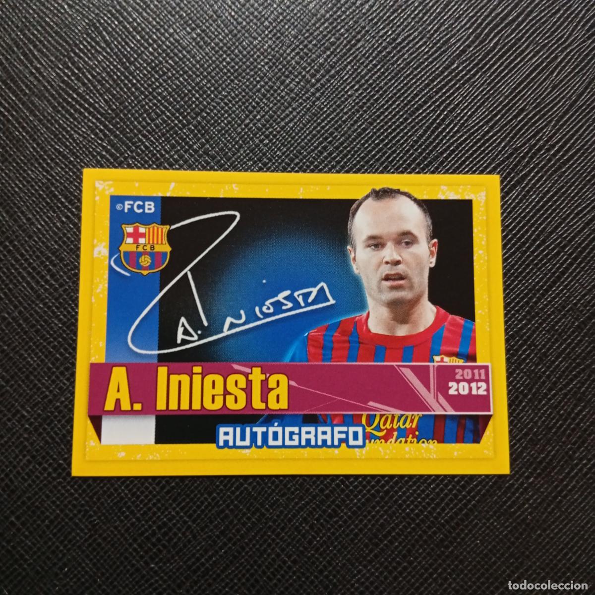 Fu&szlig;ball-Sticker: 128 INIESTA BARCELONA PANINI COLECCION OFICIAL 2011 2012 CROMO 11 12 - SIN PEGAR - A155 PG4