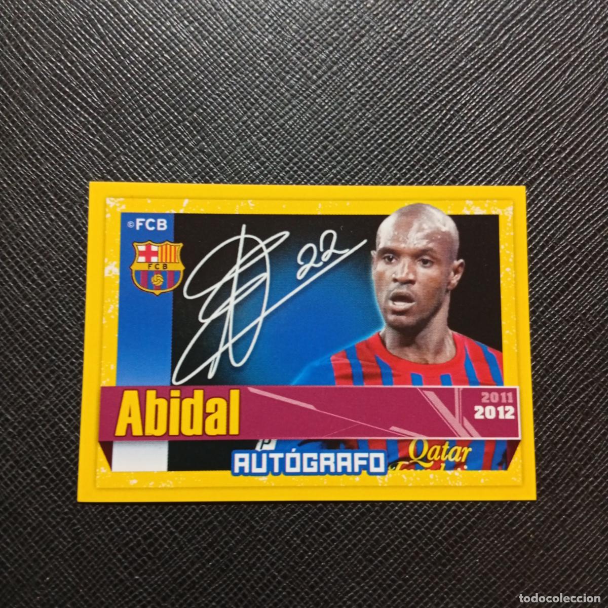 Fu&szlig;ball-Sticker: 61 ABIDAL BARCELONA PANINI COLECCION OFICIAL 2011 2012 CROMO 11 12 - SIN PEGAR - A155 PG4