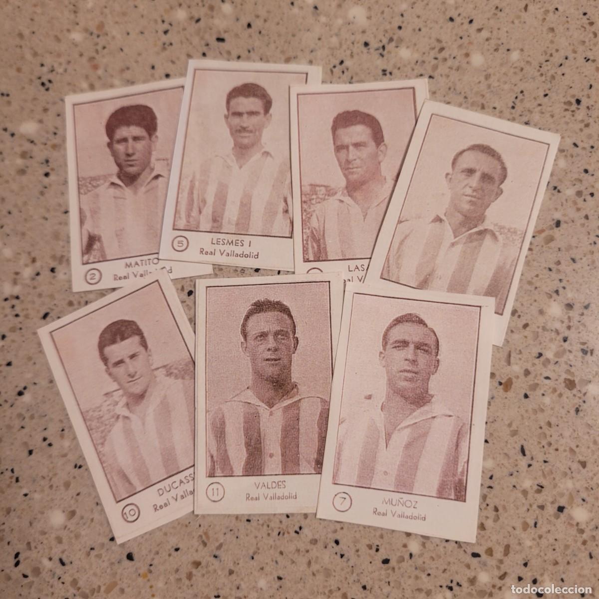 Cromos de f&uacute;tbol: LOTE 7CROMOS DEL VALLADOLID ARGA 1953. LEER COMENTRIOS