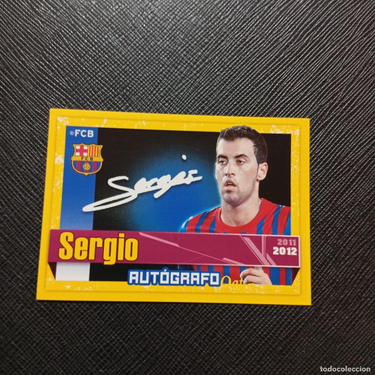 Cromos de f&uacute;tbol: 79 SERGIO BUSQUETS BARCELONA PANINI COLECCION OFICIAL 2011 2012 CROMO 11 12 - SIN PEGAR - A155 PG5