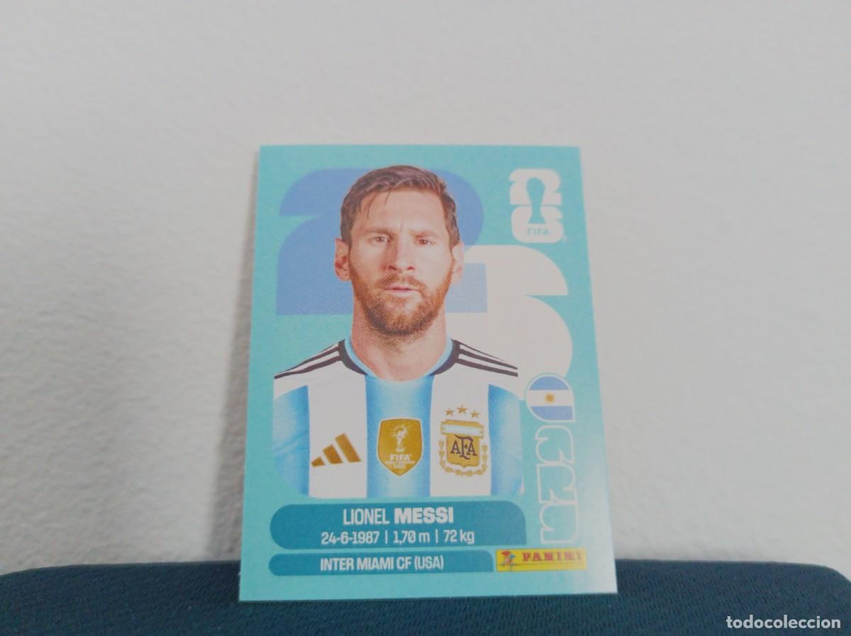 Cromos de f&uacute;tbol: ARG 17 LIONEL MESSI BASE ARGENTINA MUNDIAL 2026 26 STICKERS
