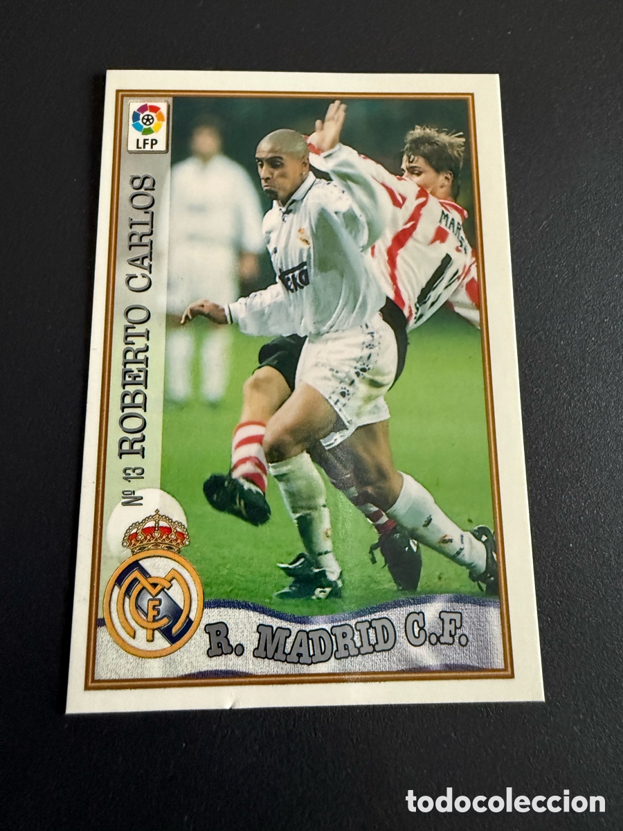 Football Stickers: MUNDICROMO 97-98. n 13. ROBERTO CARLOS