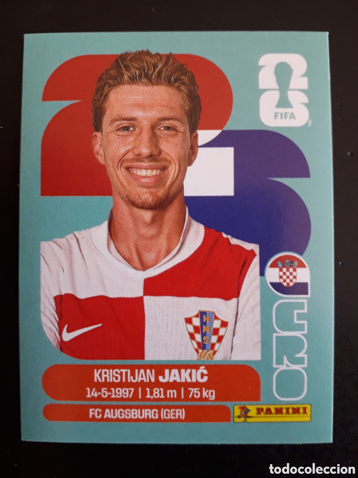 Figurine di Calcio: JAKIĆ CROACIA CRO 8 MUNDIAL F&Uacute;TBOL 2026 FIFA WORLD CUP PANINI SIN PEGAR PEDIDO M&Iacute;NIMO 3&euro;.