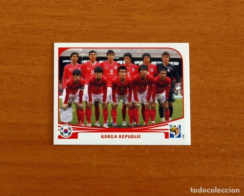Fu&szlig;ball-Sticker: Corea Del Sur -144 Alineaci&oacute;n-Mundial South Africa 2010 FIFA World Cup-Editorial Panini-Nunca Pegado