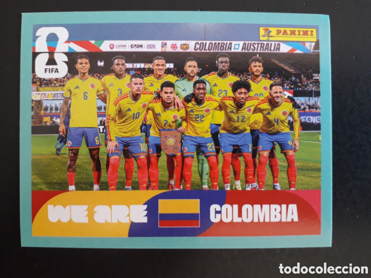 Cromos de f&uacute;tbol: EQUIPO COLOMBIA COL 13 MUNDIAL F&Uacute;TBOL 2026 FIFA WORLD CUP PANINI SIN PEGAR PEDIDO M&Iacute;NIMO 3&euro;.