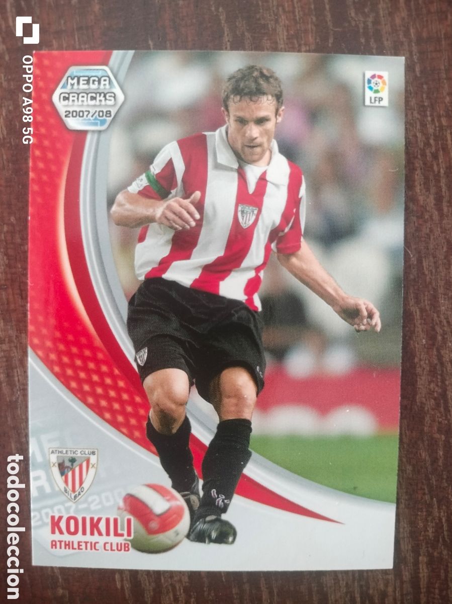 Figurine di Calcio: Cromo 22 bis Nueva ficha Koikili Athletic de Bilbao Megacracks Panini liga temporada 07 08 2007 2008